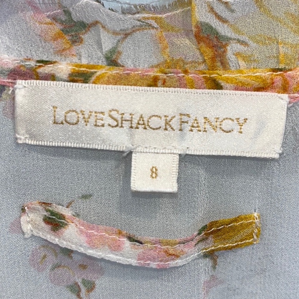 LoveShackFancy “Arlo” Dress in wisteria yellow 8 - Picture 4 of 5